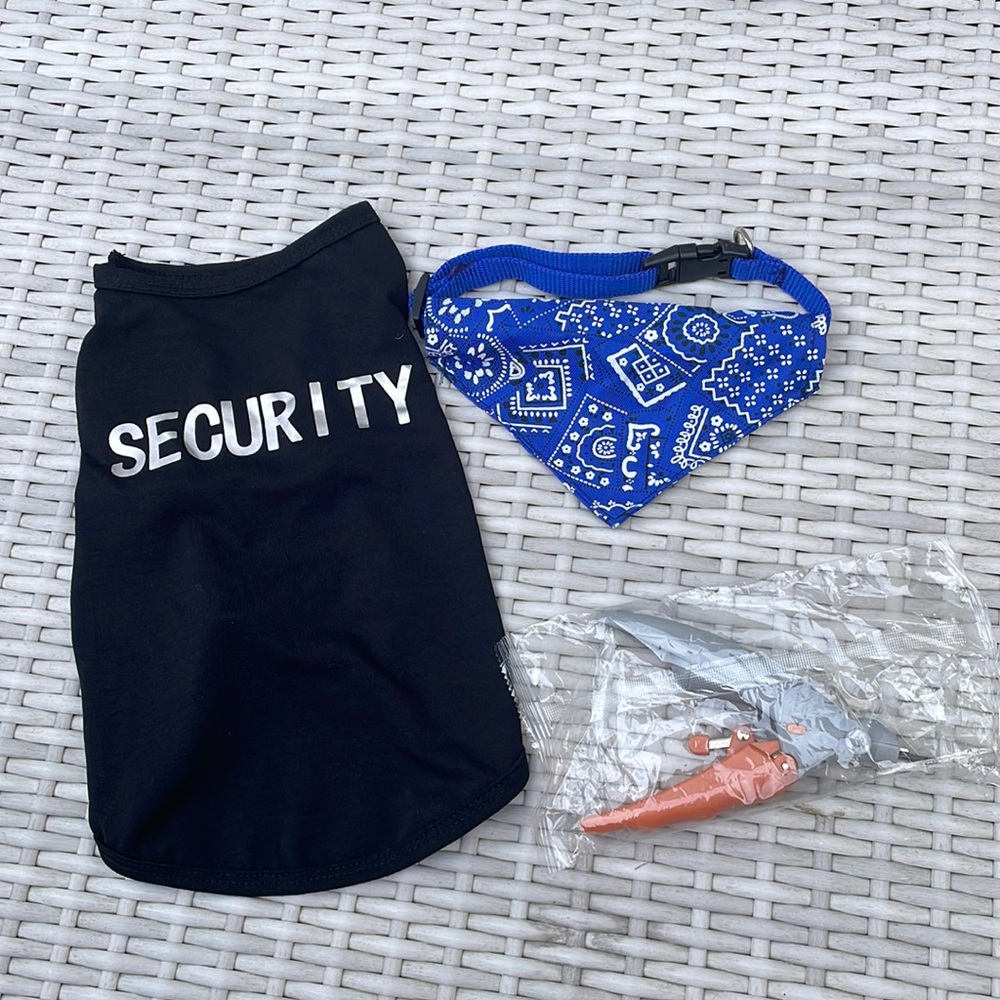 PET BUNDLE!! Pet Shirt (small) / Bandna & Clippers